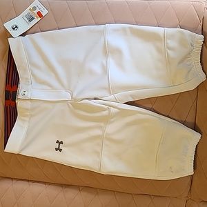Girls white softball pants
